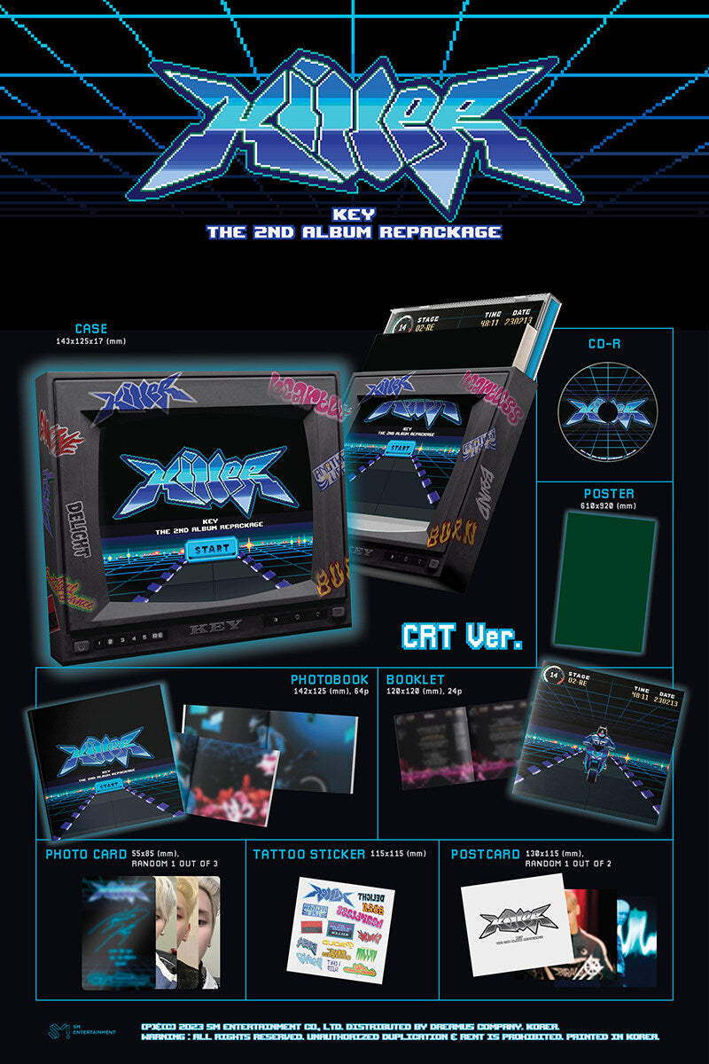 KEY (SHINEE) - 2nd Album Repackage 'KILLER' (CRT Ver.)
