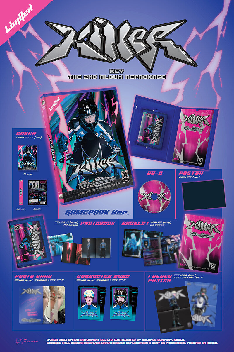KEY (SHINEE) - 2nd Album Repackage 'KILLER' (GAMEPACK Ver.)
