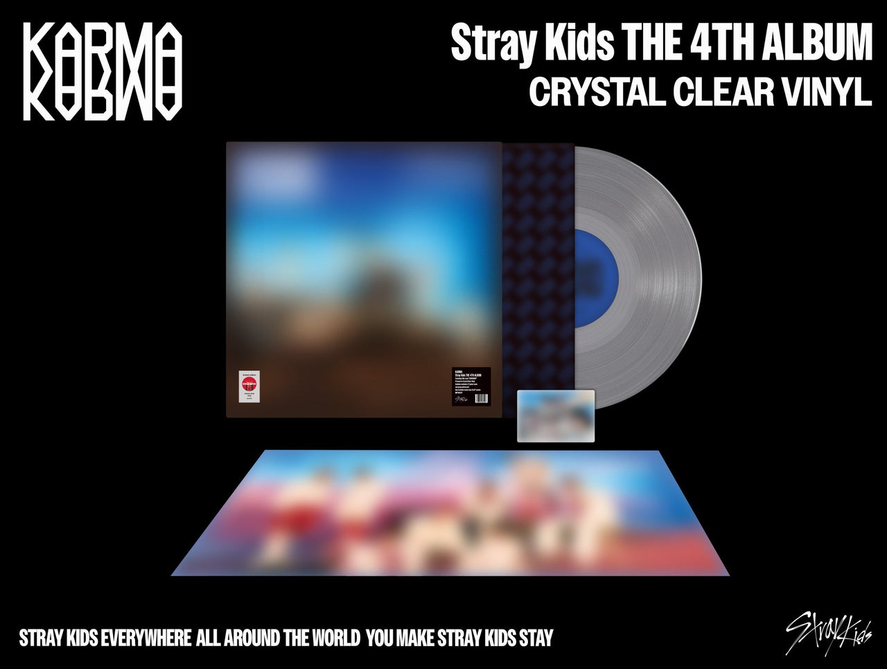 STRAY KIDS - 4th Full Album 'KARMA' (CRYSTAL CLEAR ver)