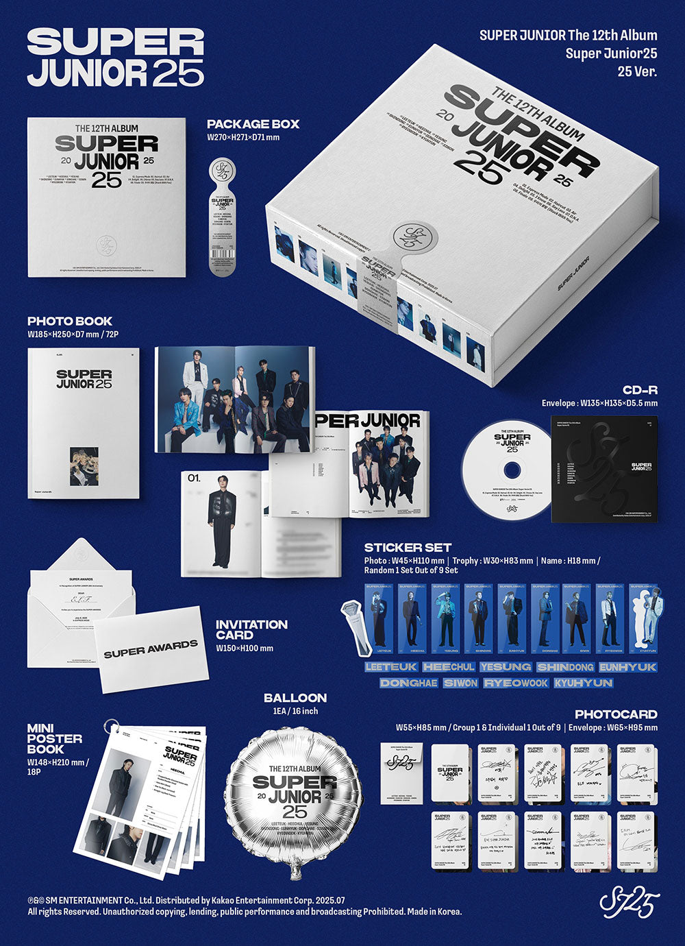 SUPER JUNIOR - 12th Full Album 'Regular' (25 Version)