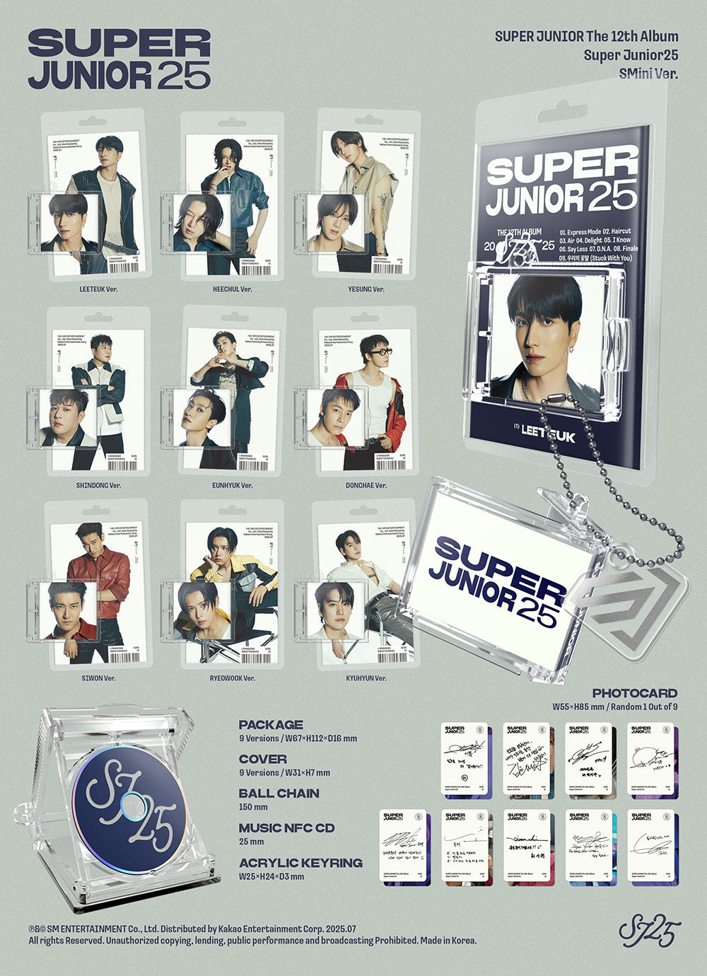SUPER JUNIOR-12th Full Album 'Regular' (SMini Ver. Smart Album)