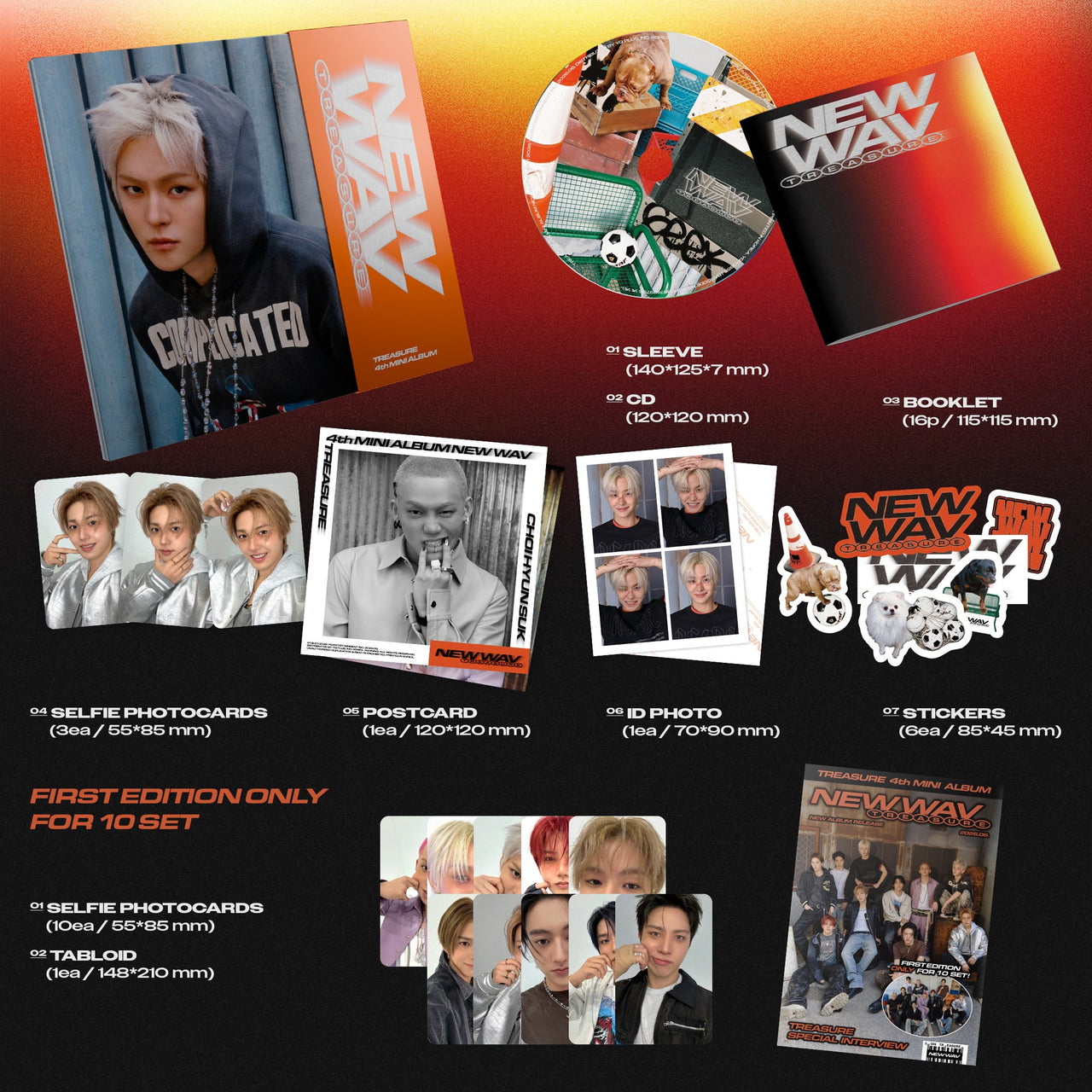 [PRE-ORDER] TREASURE - 4th Mini Album ' NEW WAV'(RAW ver)