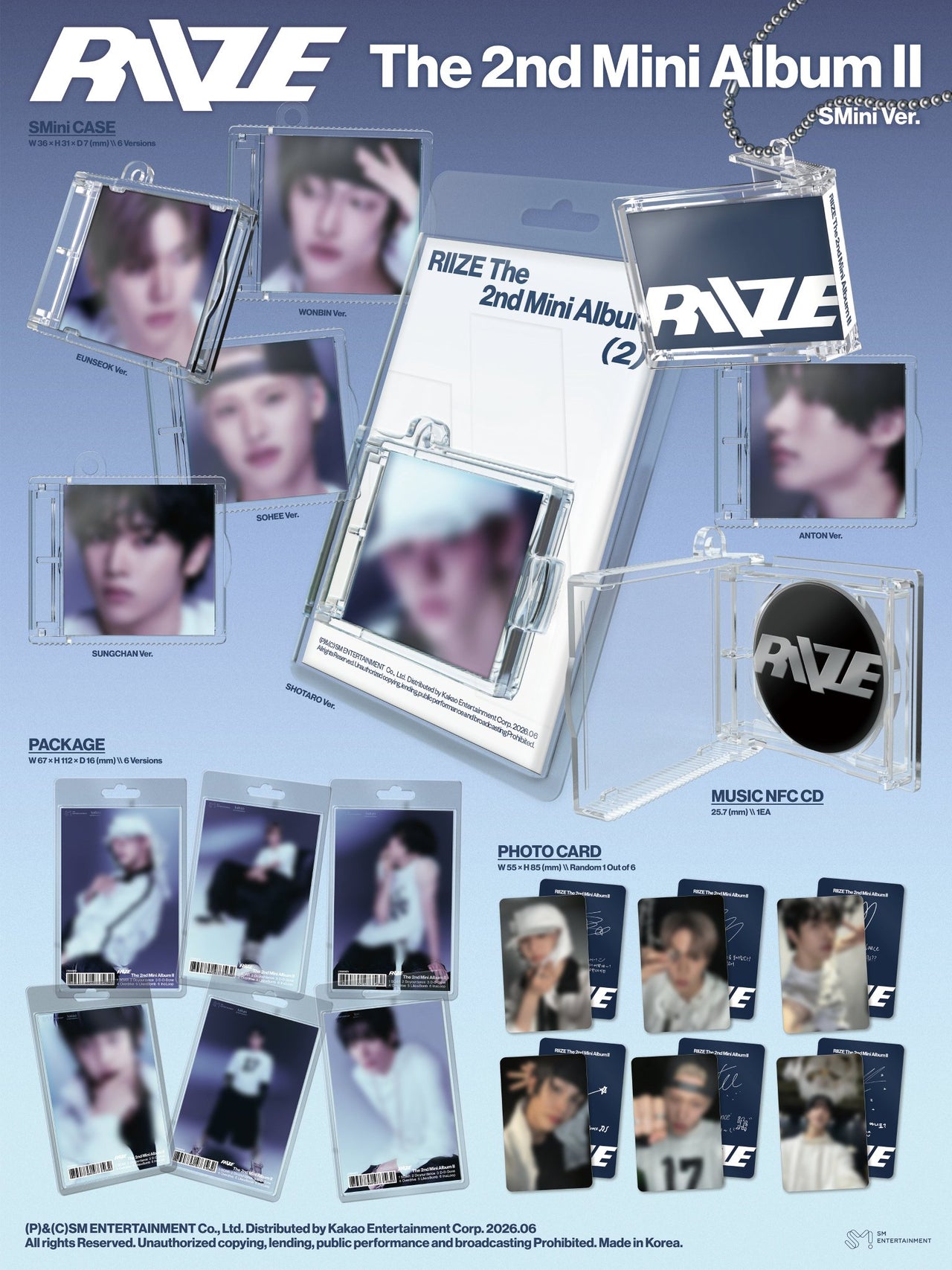 [PRE-ORDER] RIIZE - 2nd Mini Album ‘ll’ (SMINI Ver)