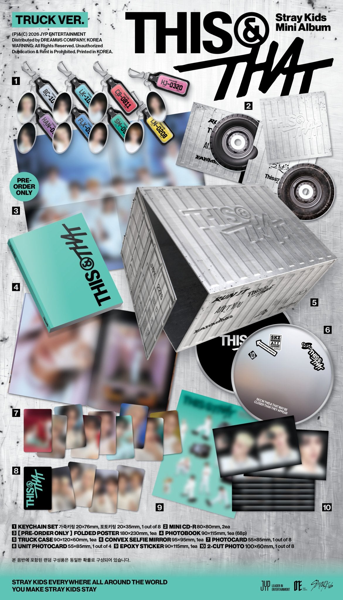 [PRE-ORDER] STRAY KIDS - Mini Album 'THIS & THAT' (Truck Ver)