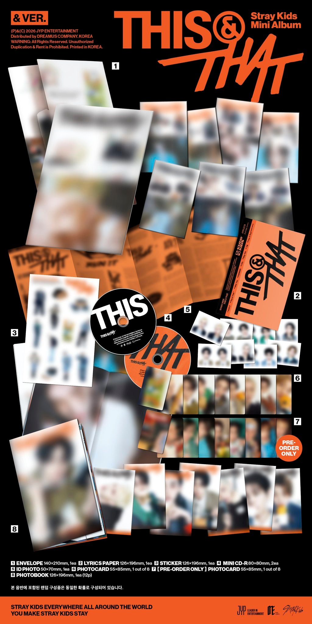 [PRE-ORDER] STRAY KIDS - Mini Album 'THIS & THAT' (& Ver)