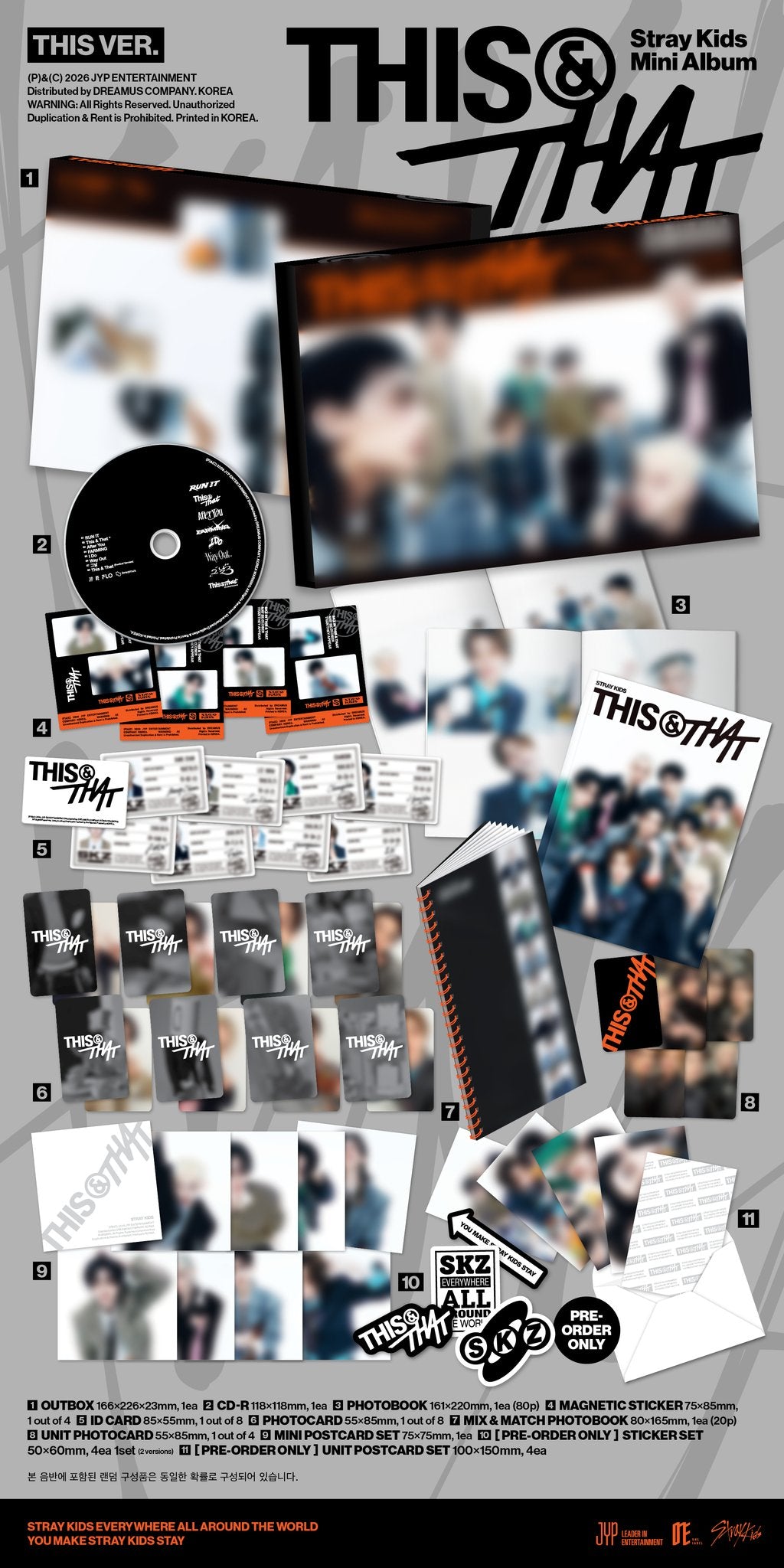 [STORE BENEFIT PRE-ORDER] STRAY KIDS - Mini Album 'THIS & THAT' (THIS/THAT Ver)