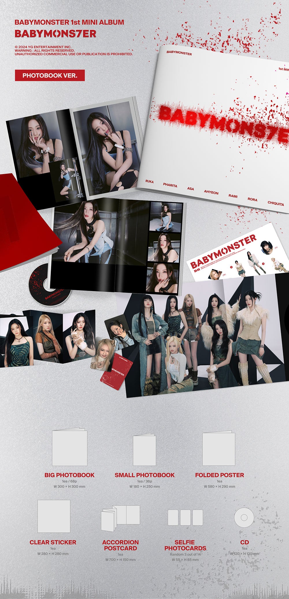 【新品未開封】BABYMONSTER 1st MINI ALBUM 8冊 BABYMONSTER - 1st ミニアルバム [BABYMONS7ER]