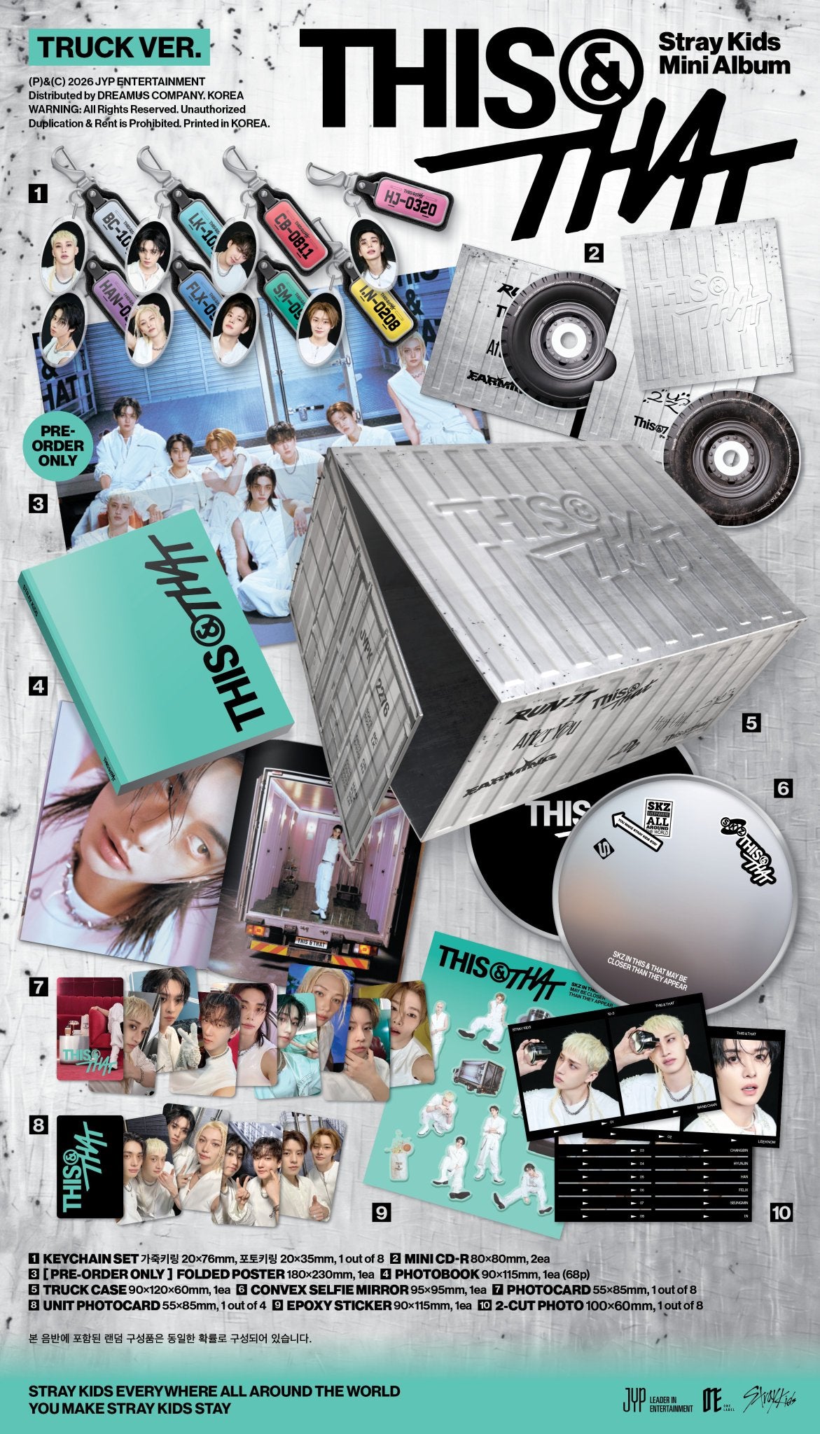 [PRE-ORDER] STRAY KIDS - Mini Album 'THIS & THAT' (Truck Ver)
