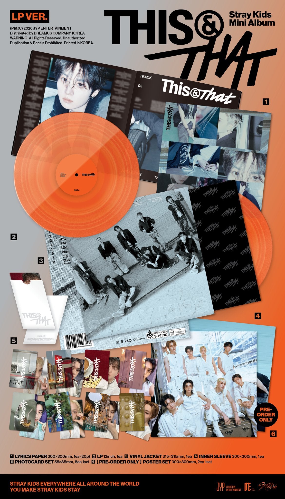 [PRE-ORDER] STRAY KIDS - Mini Album 'THIS & THAT' (LP Ver)