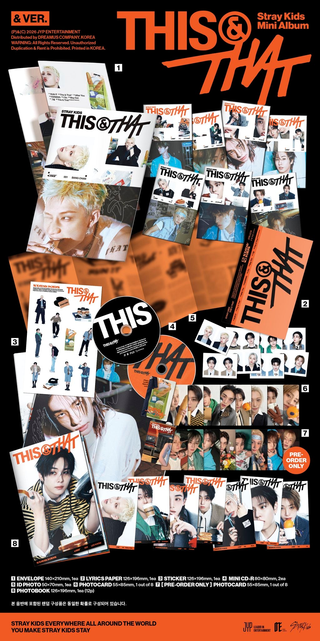 [PRE-ORDER] STRAY KIDS - Mini Album 'THIS & THAT' (& Ver)