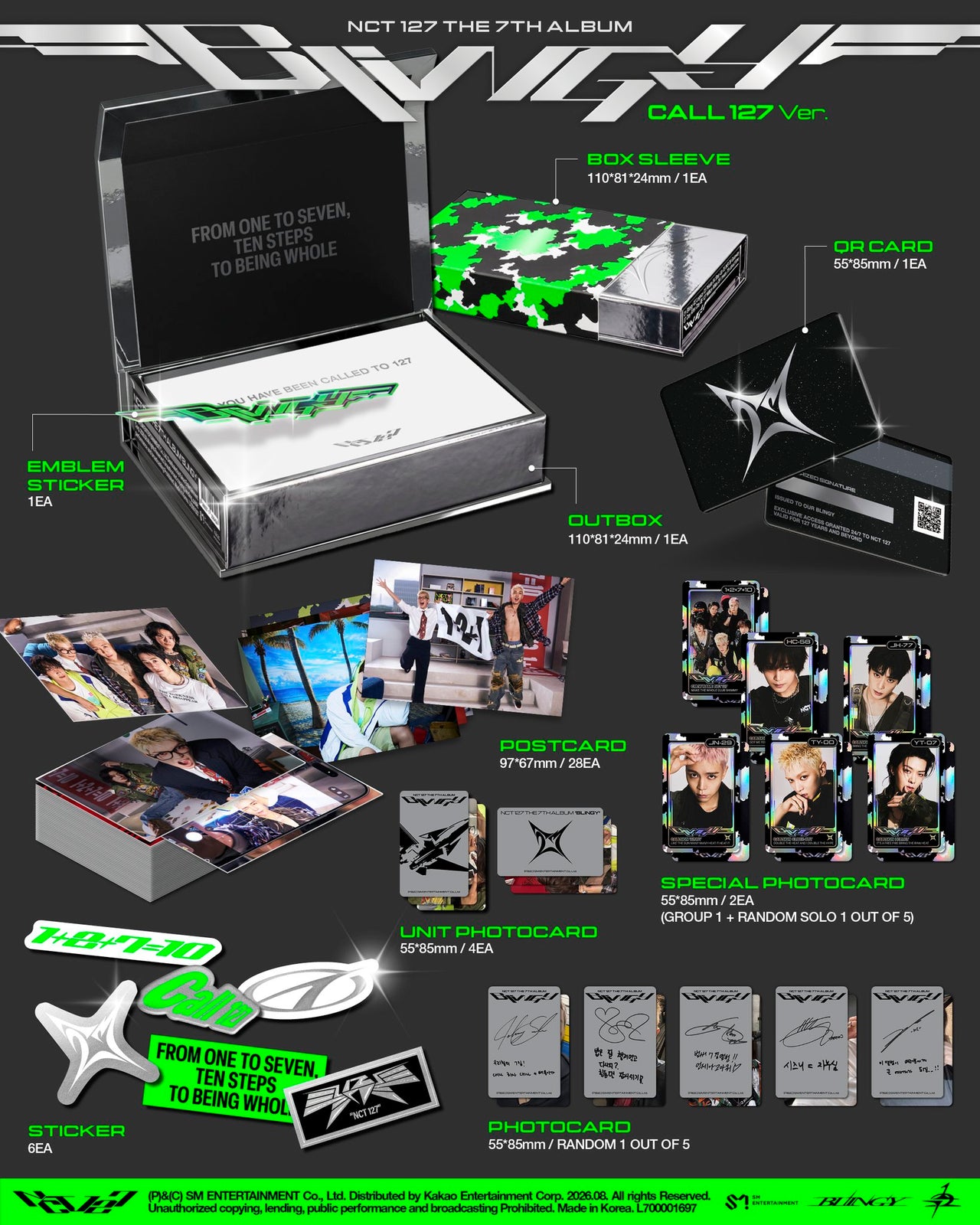 [PRE-ORDER] NCT 127 - 7th Album ‘BLINGY’ (Call 127 ver.)