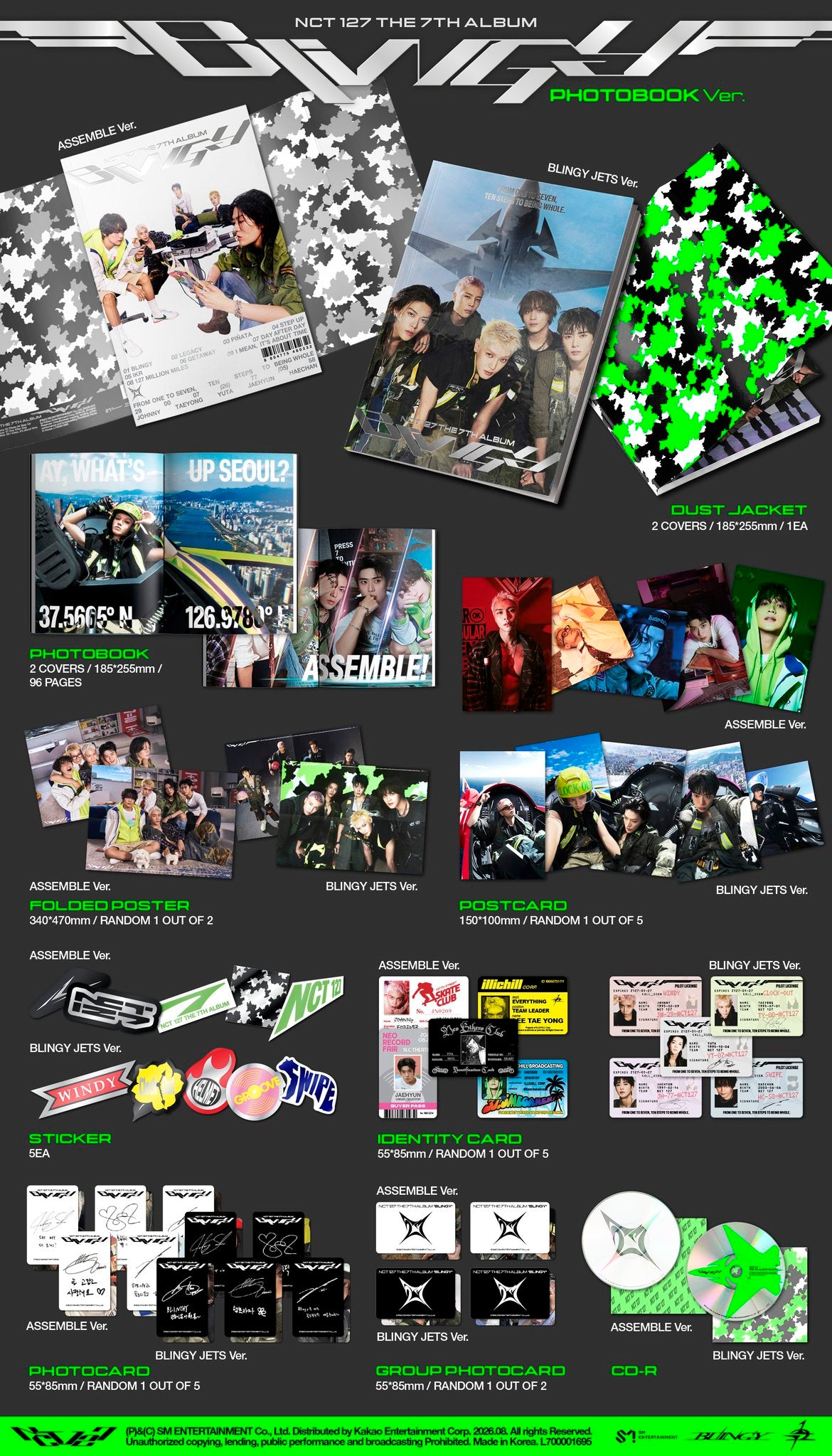 [PRE-ORDER] NCT 127 - 7th Album ‘BLINGY’ (Photobook ver.)
