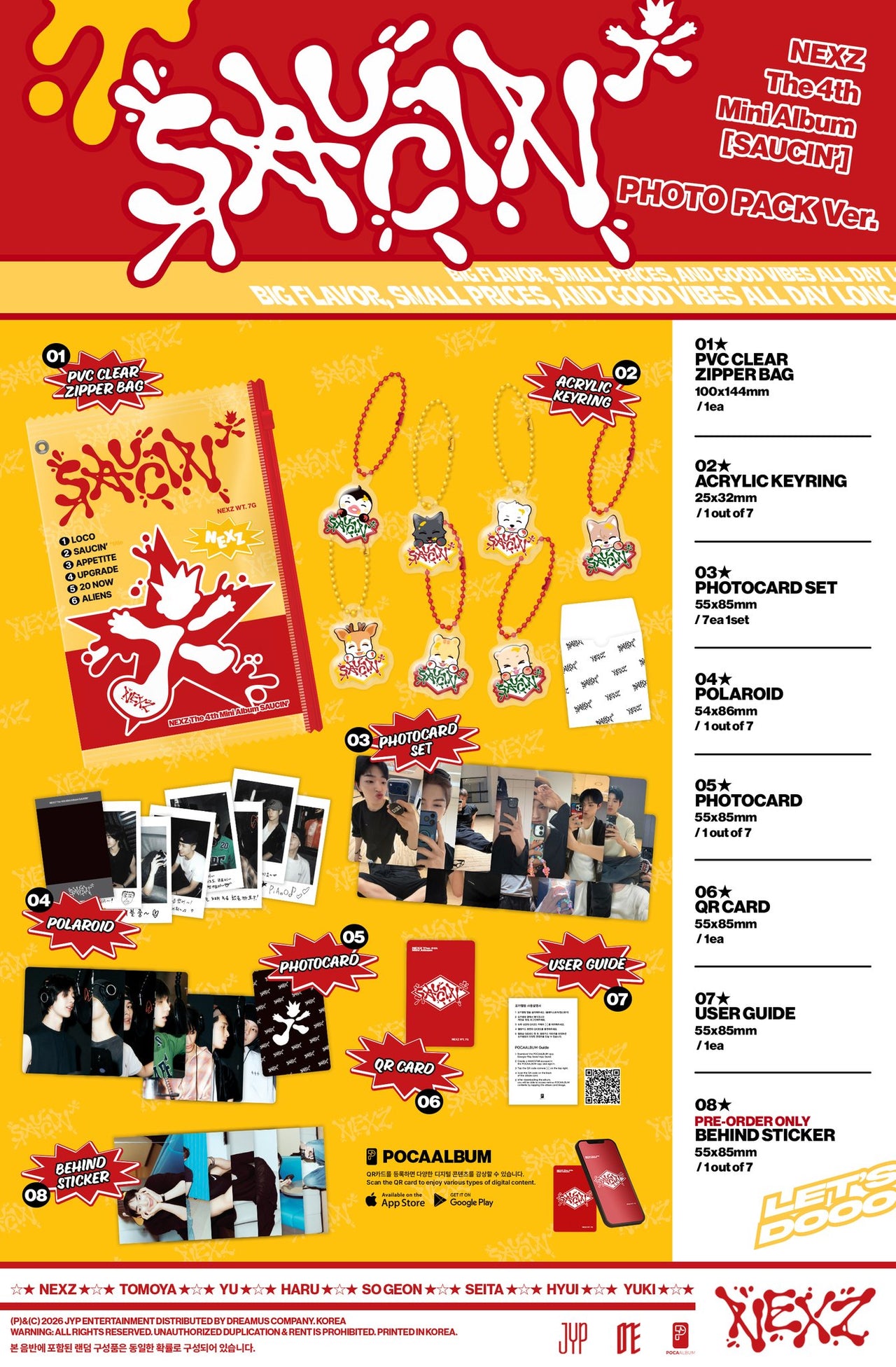 [PRE-ORDER] NEXZ - 4th Mini Album ‘SAUCIN’’ (PHOTO PACK ver.)