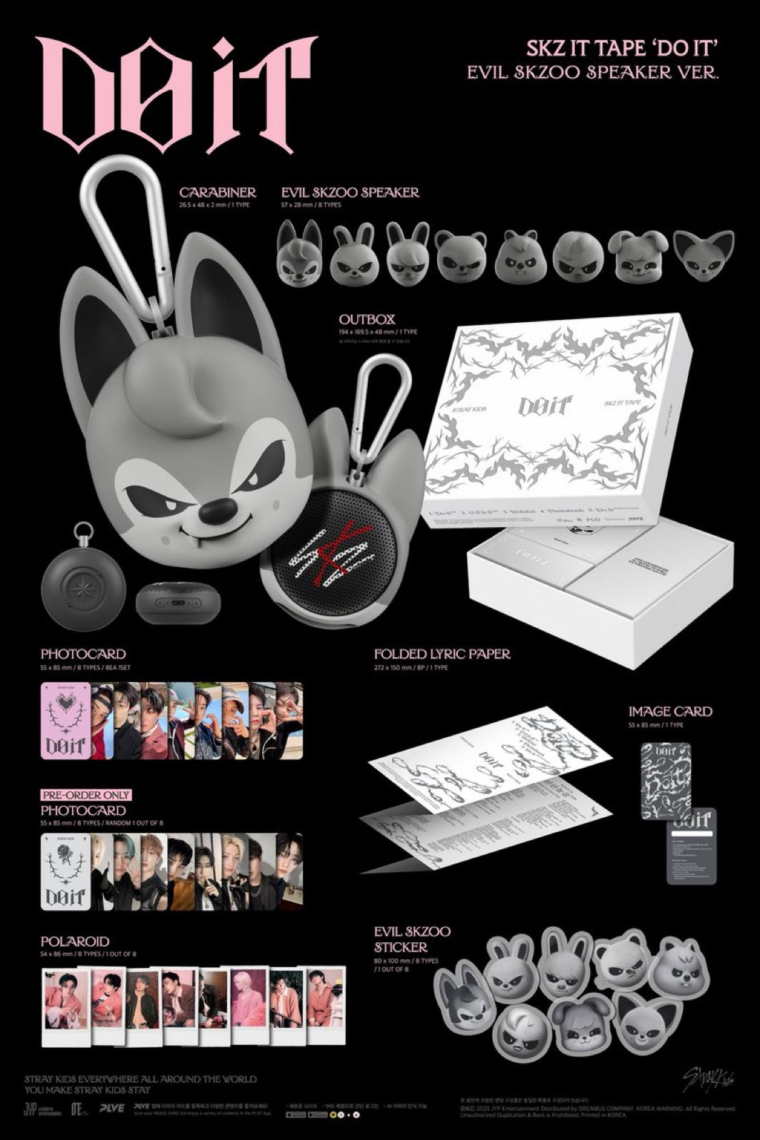 [PRE-ORDER] STRAY KIDS - 'DO IT' (EVIL SKZOO SPEAKER VER)