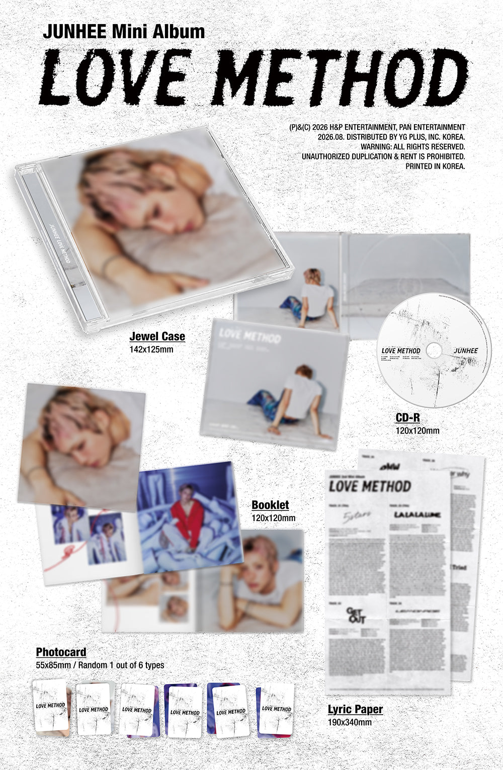 JUNHEE - 2nd Mini Album ‘LOVE METHOD’