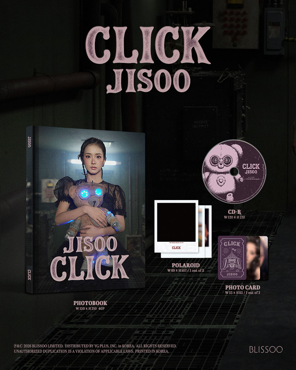 JISOO - Single Album 'CLICK' (Photobook ver)