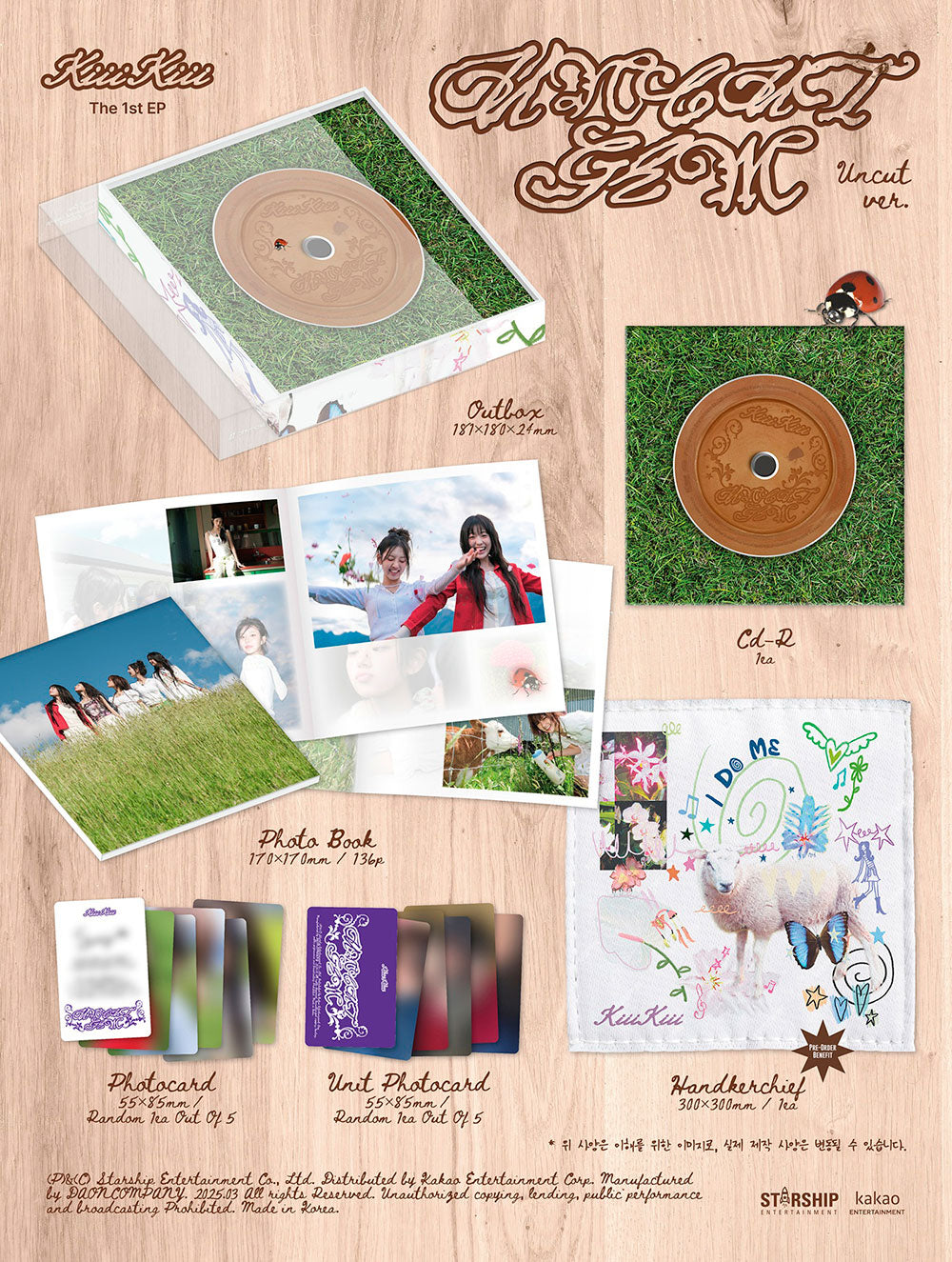 KiiiKiii - The 1st EP ‘UNCUT GEM’ (UNCUT ver.)