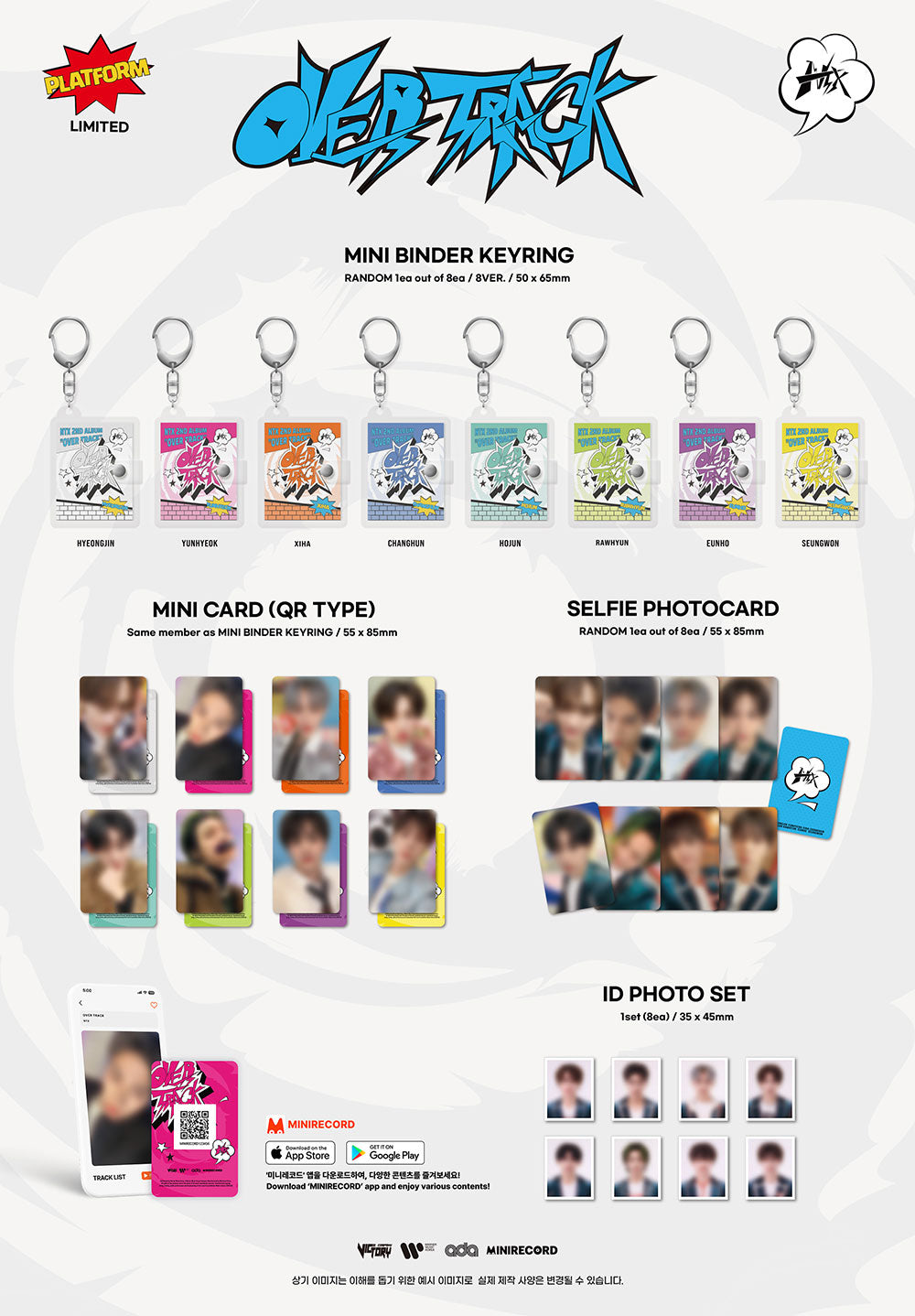 NTX - 2nd Album 'OVER TRACK’ (BINDER KEYRING Ver.)