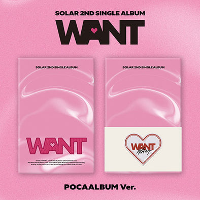 [PRE-ORDER] SOLAR - 2nd Single Album ‘WANT’