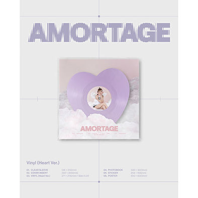 [PRE-ORDER] JISOO - Mini Album AMORTAGE Vinyl (Heart ver.)