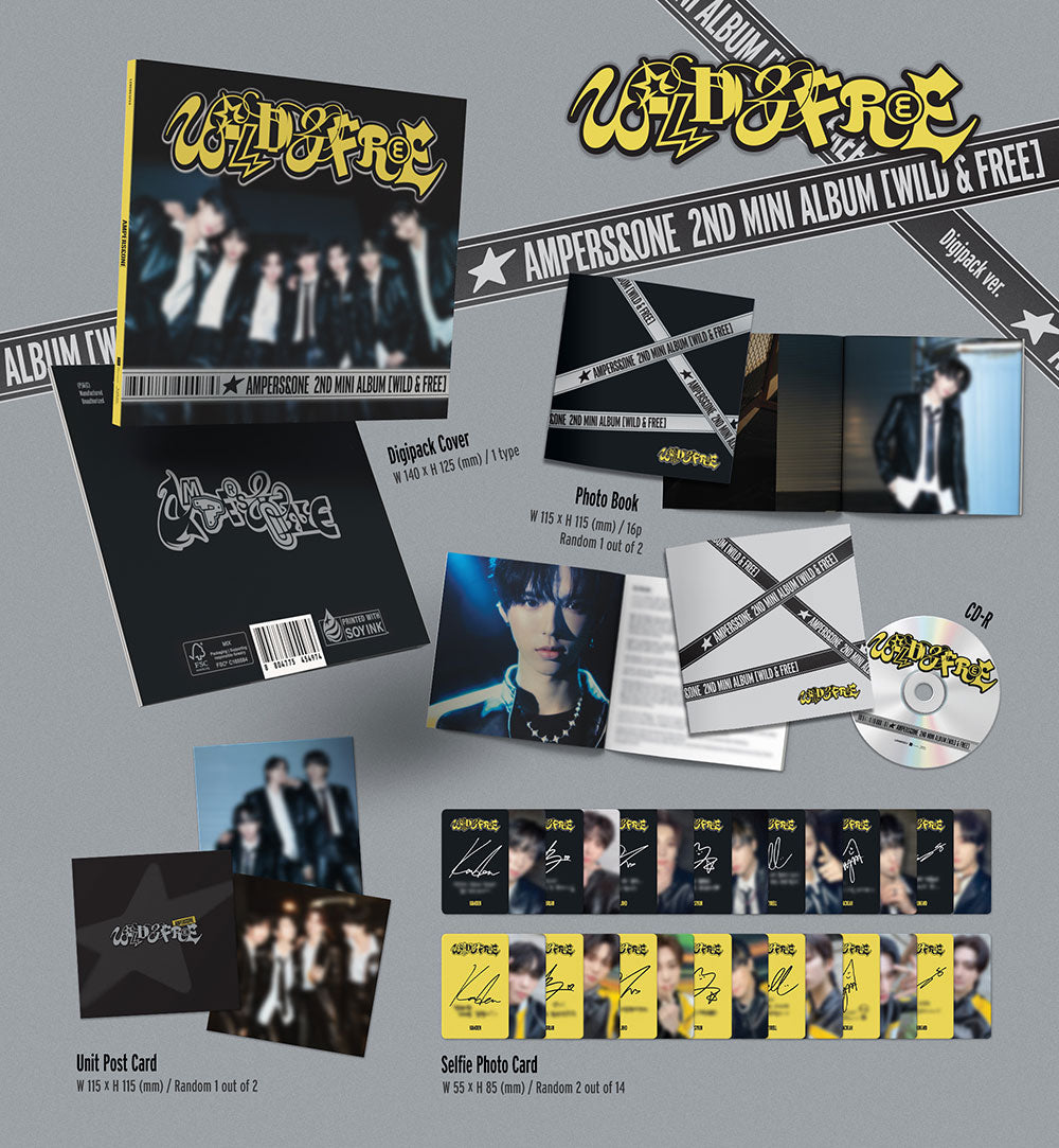 AMPERS&ONE - 2ND MINI ALBUM ‘WILD&FREE’ (Digipack Ver.)