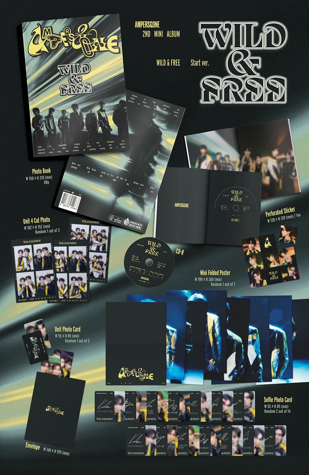 AMPERS&ONE - 2ND MINI ALBUM ‘WILD&FREE’ (START Ver.)