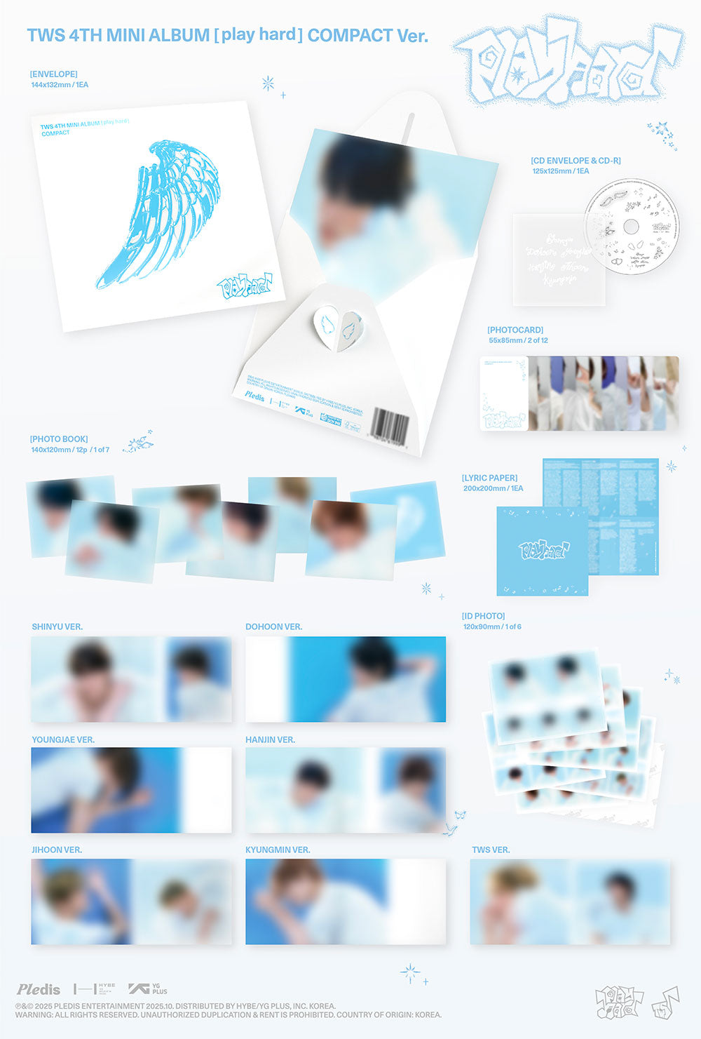 [PRE-ORDER] TWS - 4th Mini Album ‘play hard’ (Compact ver)