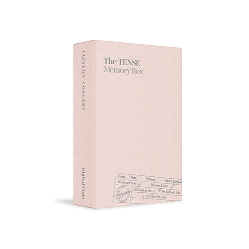 [PRE-ORDDER] TAEYEON - CONCERT The TENSE Memory Box Digital Code (LATER ARRIVAL)