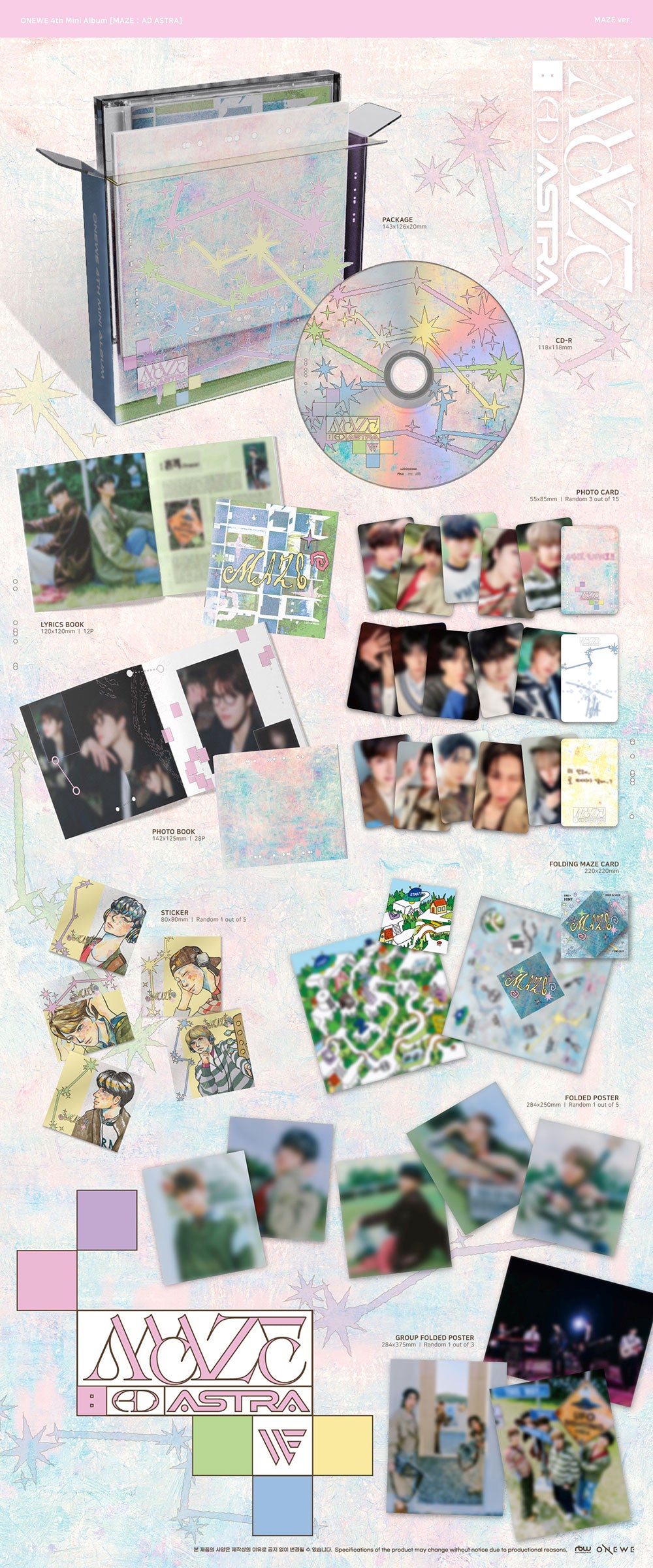 [PRE-ORDER] ONEWE - 4th Mini Album ‘MAZE : AD ASTRA’ (MAZE ver.)