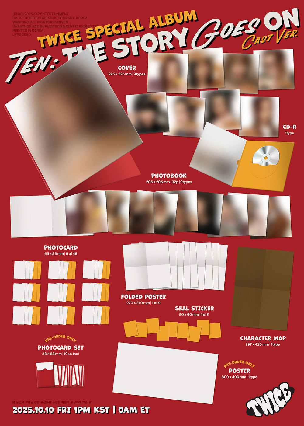 [PRE-ORDER] TWICE - TEN: ‘The Story Goes On’ (Cast Ver.)