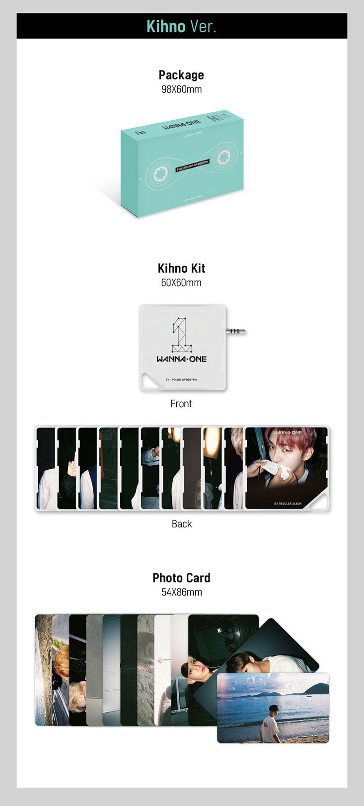 WANNA ONE - 1st Album ‘1¹¹=1 (POWER OF DESTINY)’ (Kihno ver)