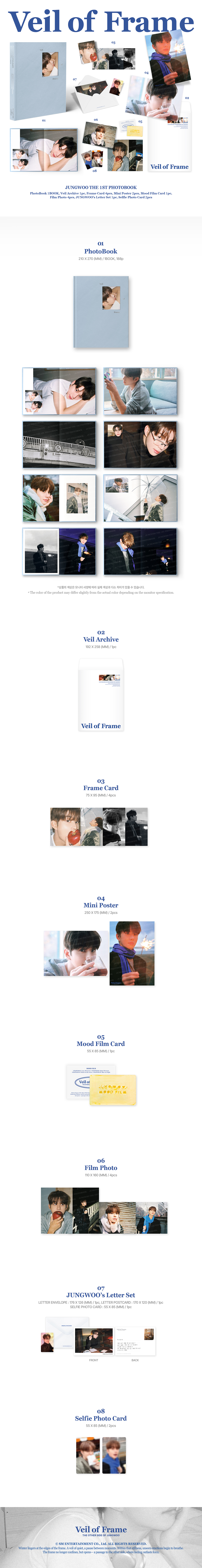JUNGWOO (NCT) - The 1st Photobook ‘Veil of Frame’