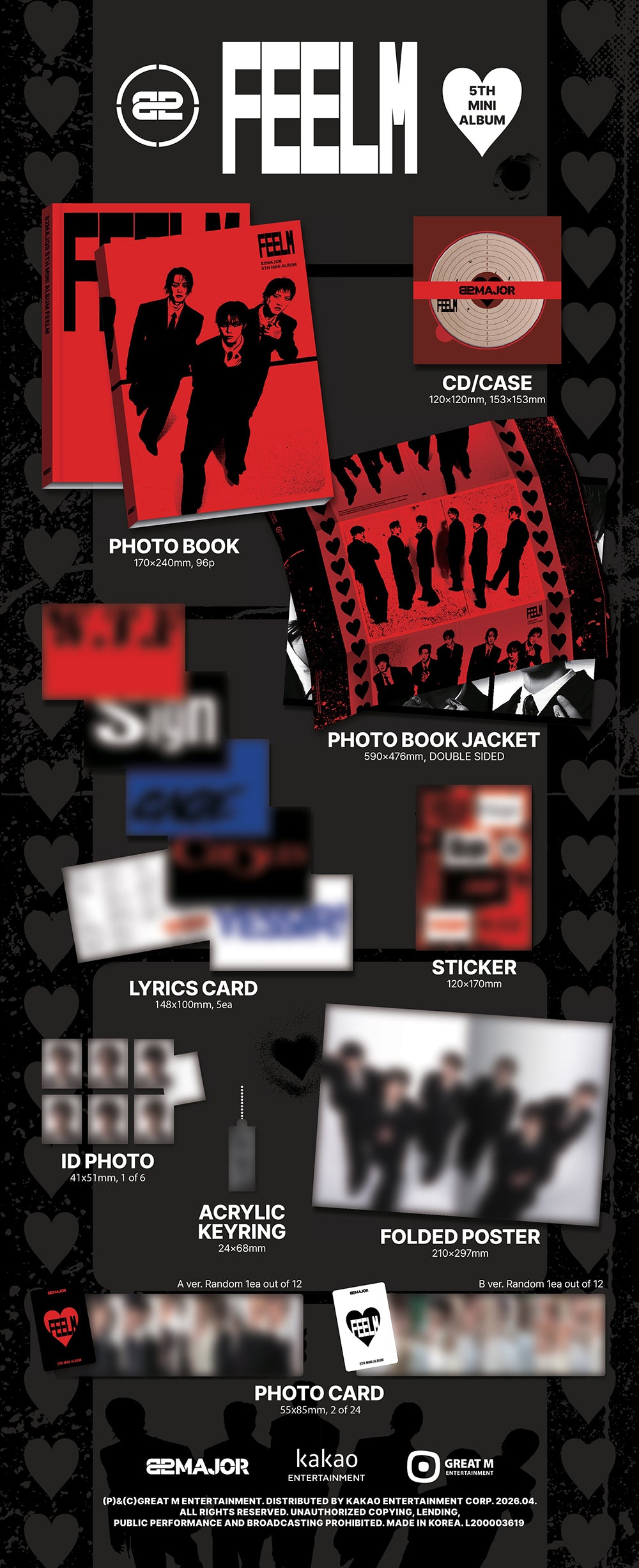 82MAJOR - 5th Mini Album ‘FEELM’ (Photobook ver)