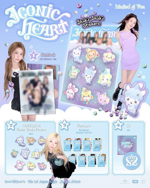 [PRE-ORDER] HEARTS2HEARTS - 1st Japan Single Album ‘ICONIC HEART’ (Limited A)