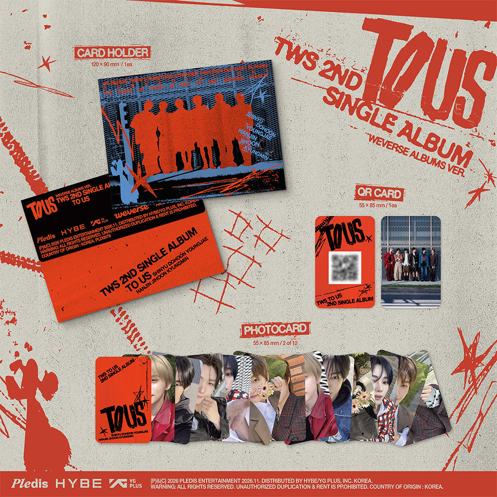 [PRE-ORDER] TWS - 2nd Single Album ‘TO US’ (Weverse Ver.)
