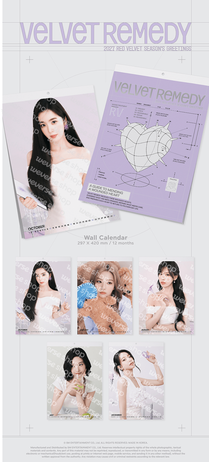 [PRE-ORDER] RED VELVET - 2027 Wall Calendar