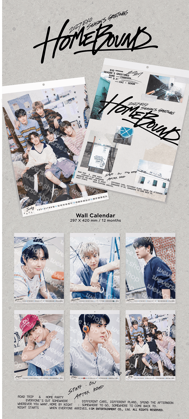 [PRE-ORDER] EXO - 2027 Wall Calendar