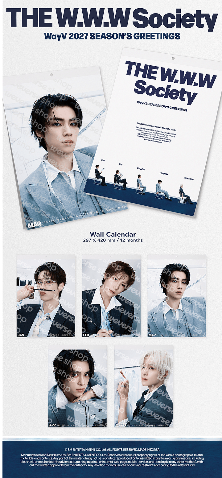 [PRE-ORDER] WAYV 2027 Wall Calendar