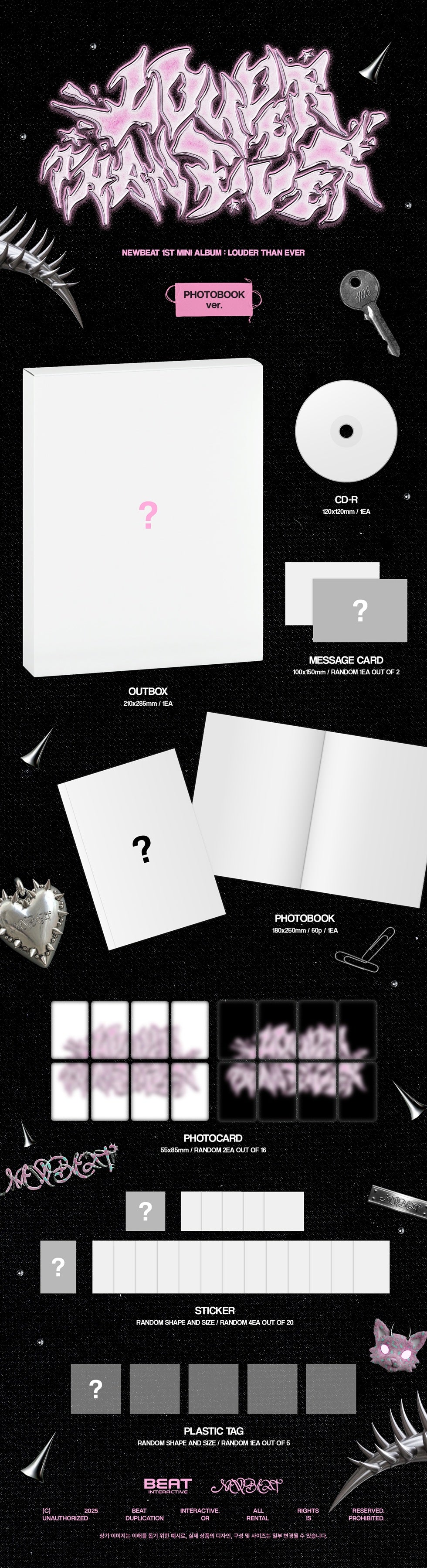 [PRE-ORDER] NEWBEAT - 1st Mini Album 'LOUDER THAN EVER' (Photobook)