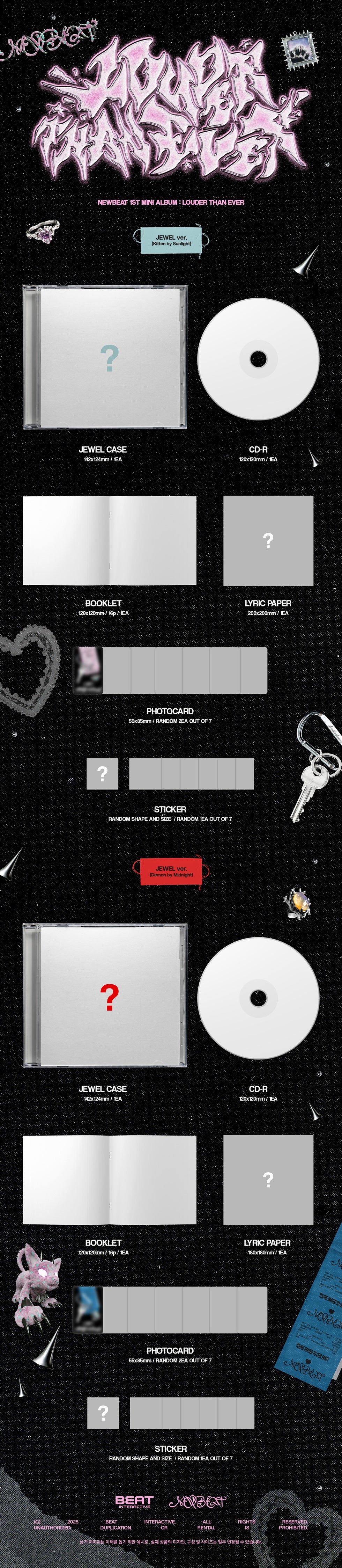 [PRE-ORDER] NEWBEAT - 1st Mini Album 'Louder Than Ever' (Jewel Case)