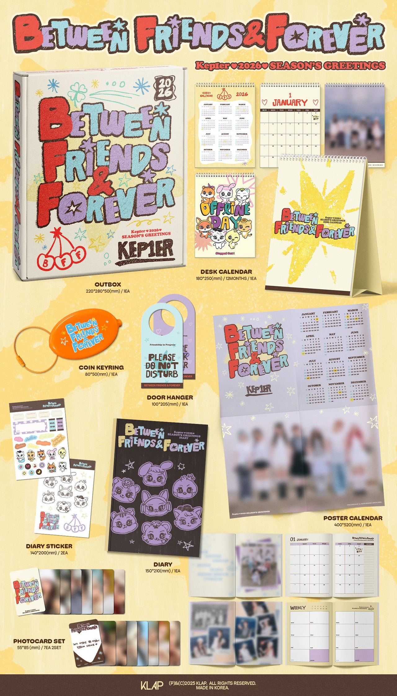 [PRE-ORDER] KEP1ER - [BETWEEN FRIENDS&FOREVER] 2026 Season's Greetings