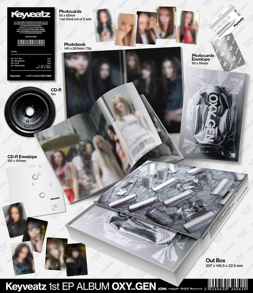 [PRE-ORDER] KEYVEATZ - 1st EP Album 'OXY_GEN'
