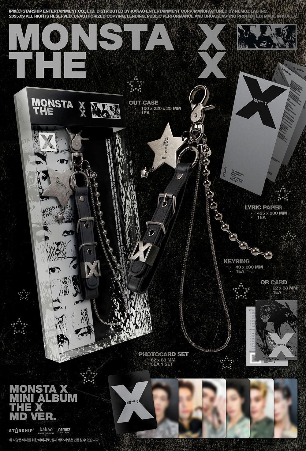 [PRE-ORDER] MONSTA X - MINI ALBUM 'THE X' (MD ver.)