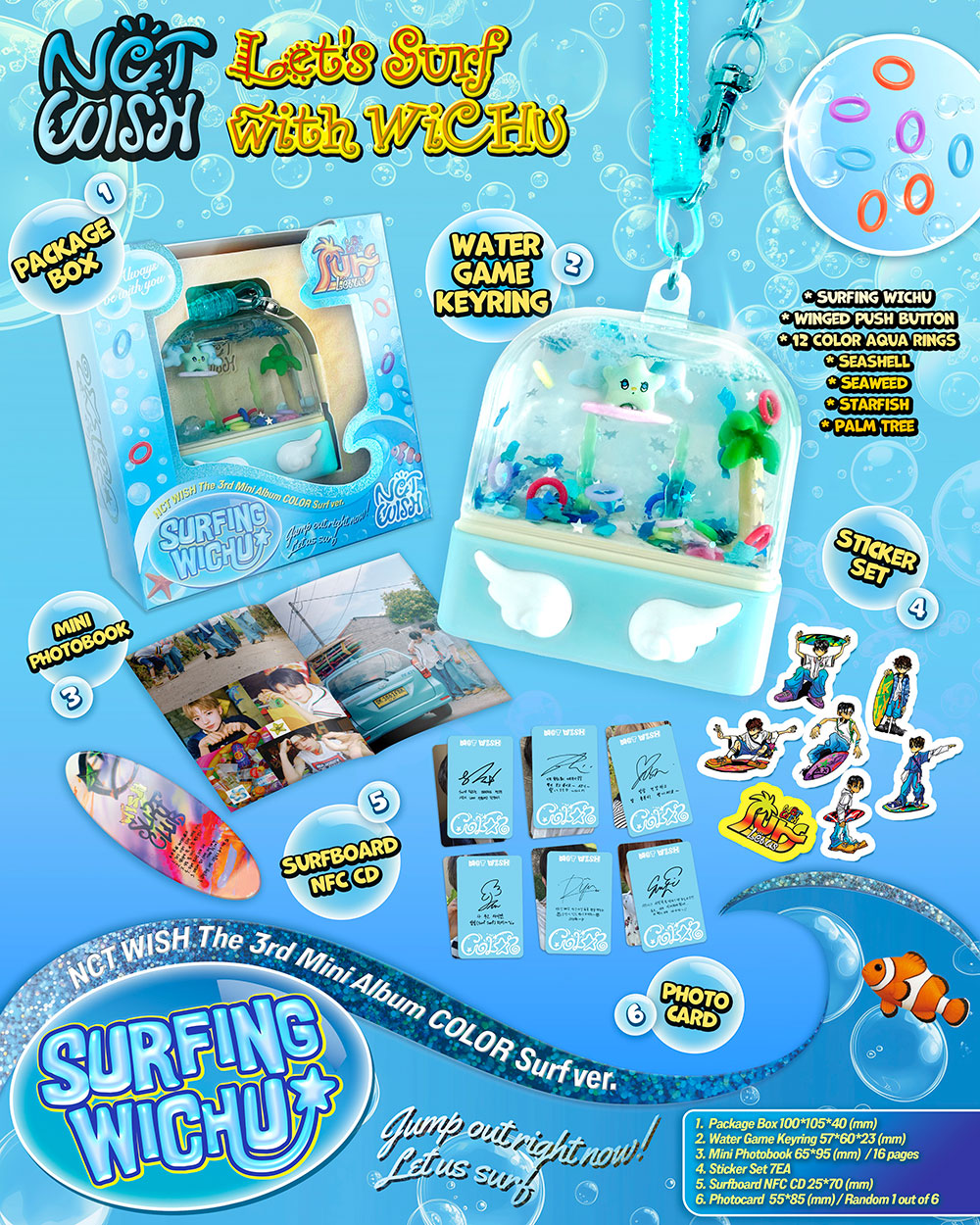 [PRE-ORDER] NCT WISH - 3rd Mini Album ‘COLOR’ (SURF Ver. )