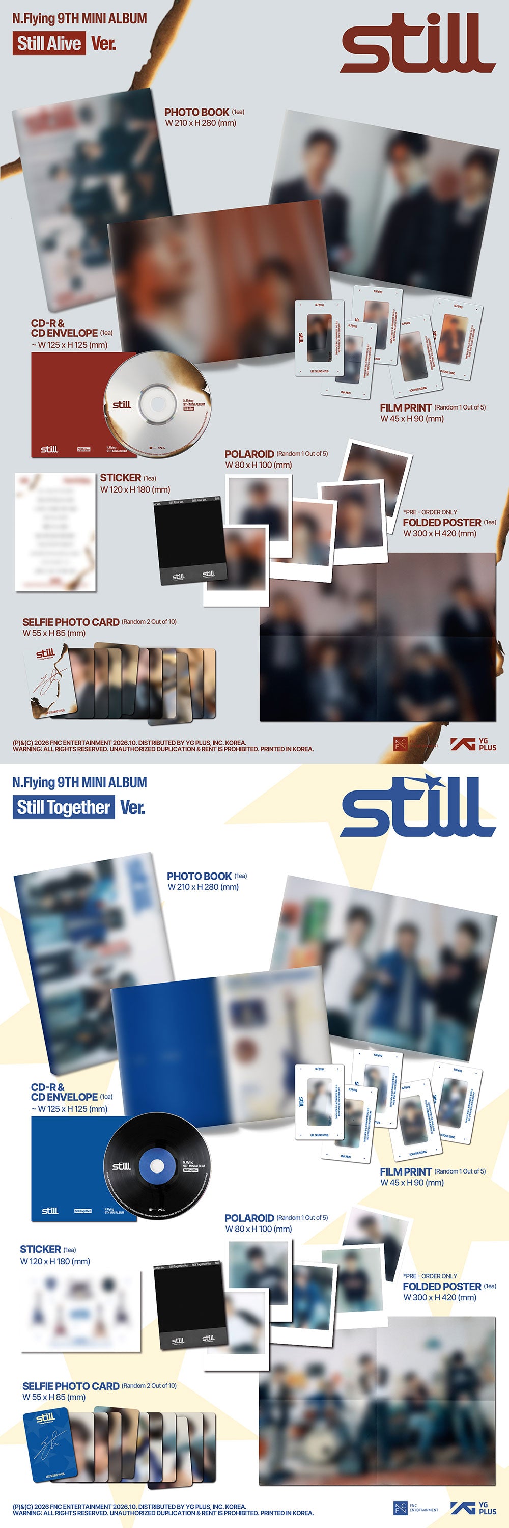 [PRE-ORDER] N.FLYING - 9th Mini Album 'STILL' (Photobook ver.)