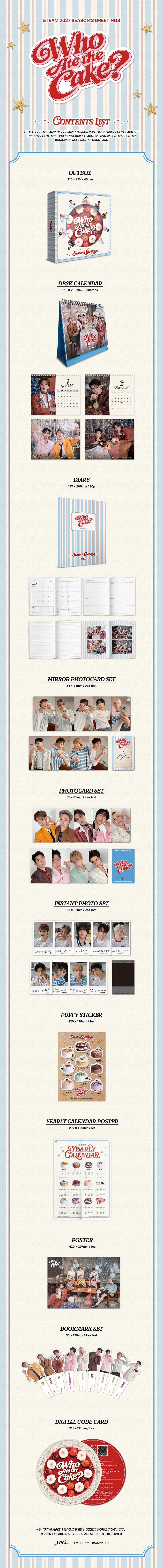 [PRE-ORDER] &TEAM - 2027 Season's Greetings