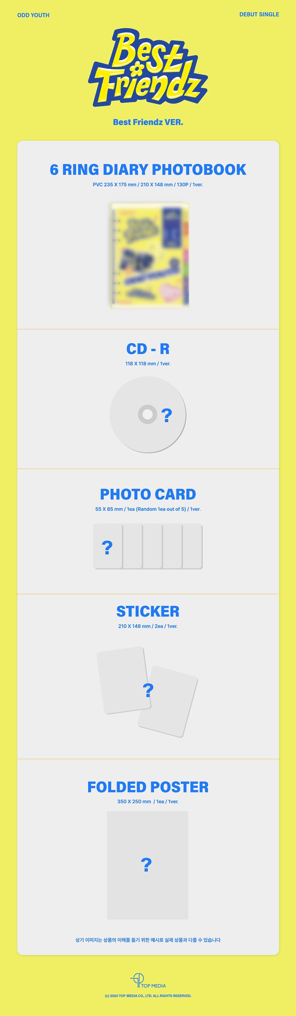 ODD YOUTH - Single Album Best Friendz (Best Friendz Ver.)