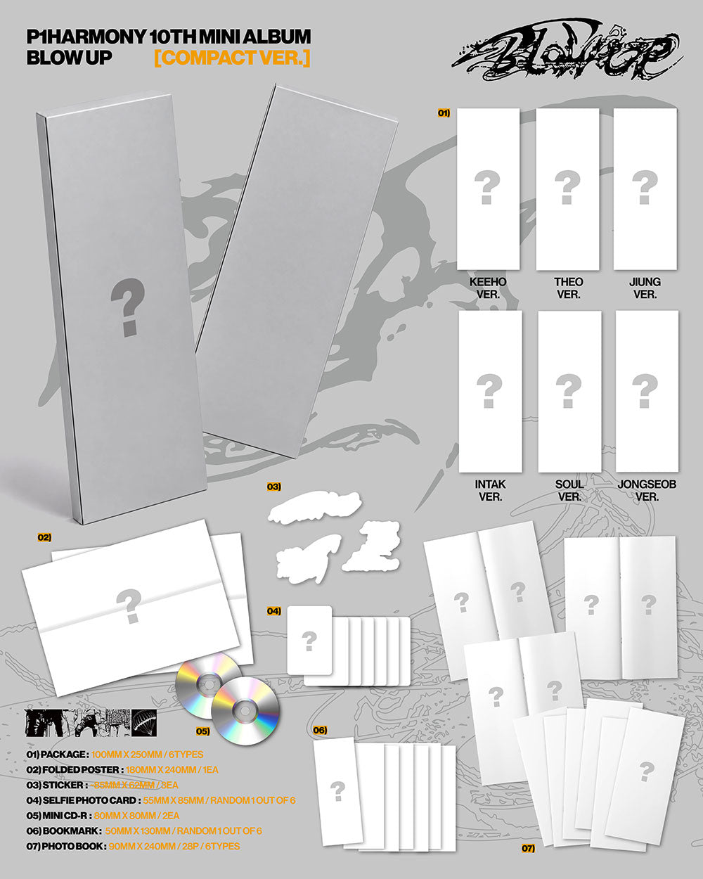 [PRE-ORDER] P1HARMONY - 10th Mini Album 'BLOW UP' (COMPACT Ver)
