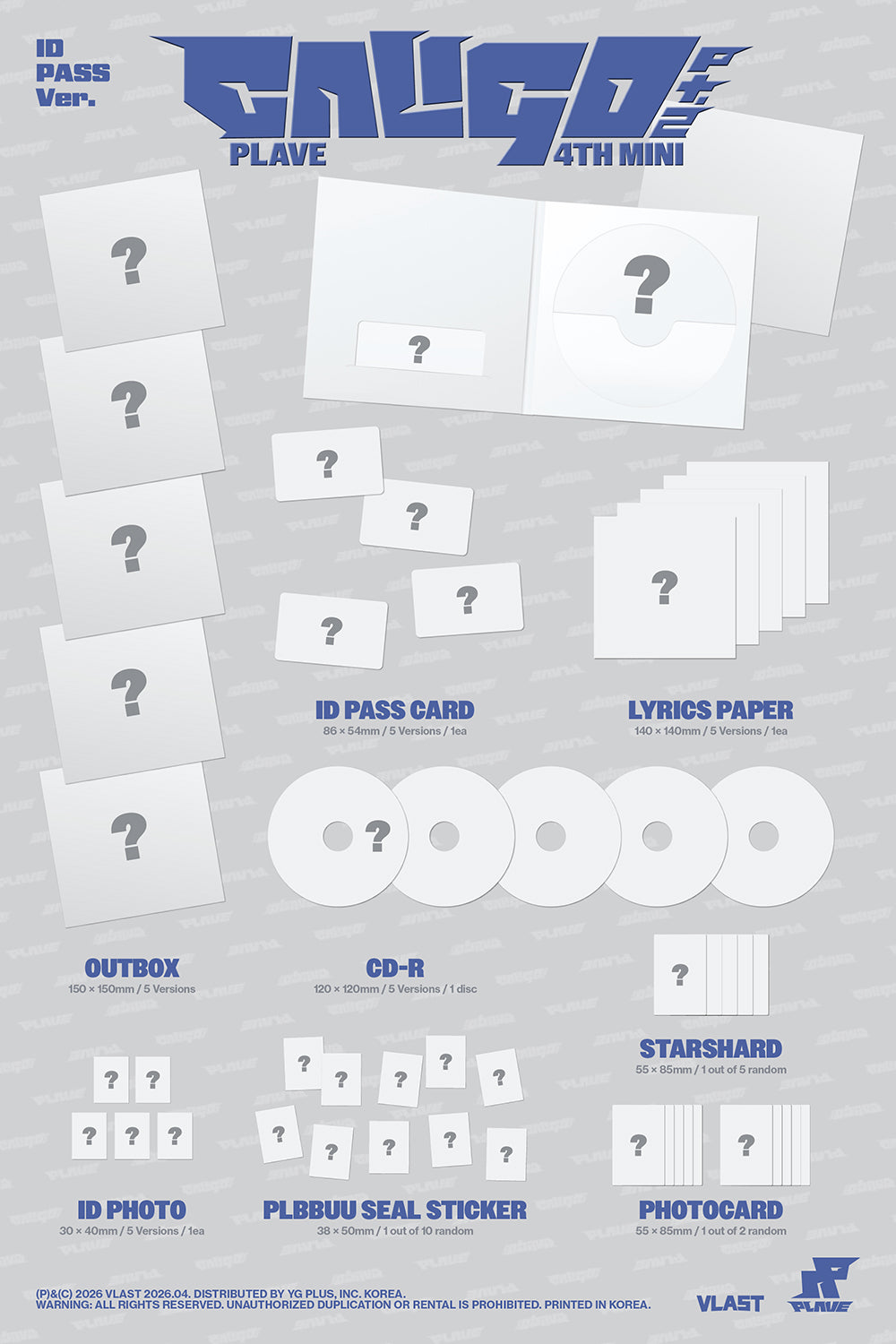 [PRE-ORDER] PLAVE - 4th Mini Album ' Caligo Part 2.' (ID PASS Ver.)