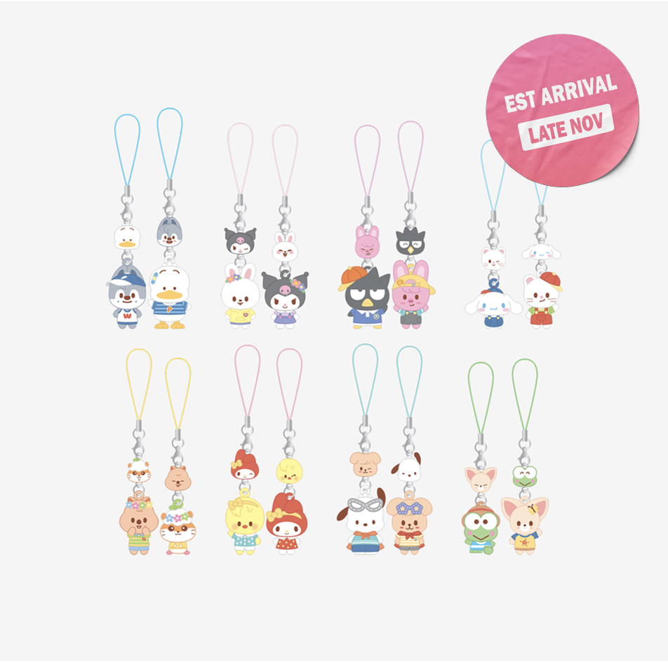 [PRE-ORDER]STRAY KIDS - SKZOO X SANRIO CHARACTERS OFFICIAL MD (Mini Figure Couple Keyring)